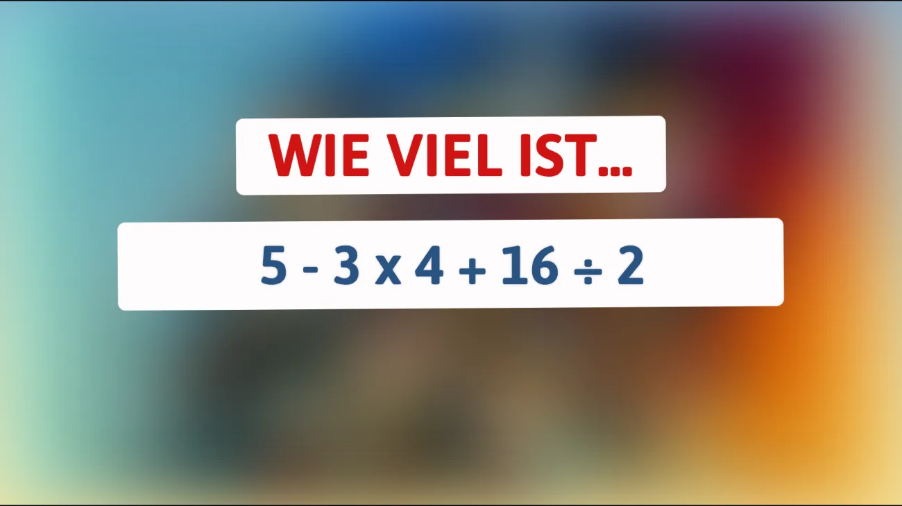 Dieses Mathe-Rätsel bringt selbst Genies ins Schwitzen: Kannst du das korrekt lösen?"