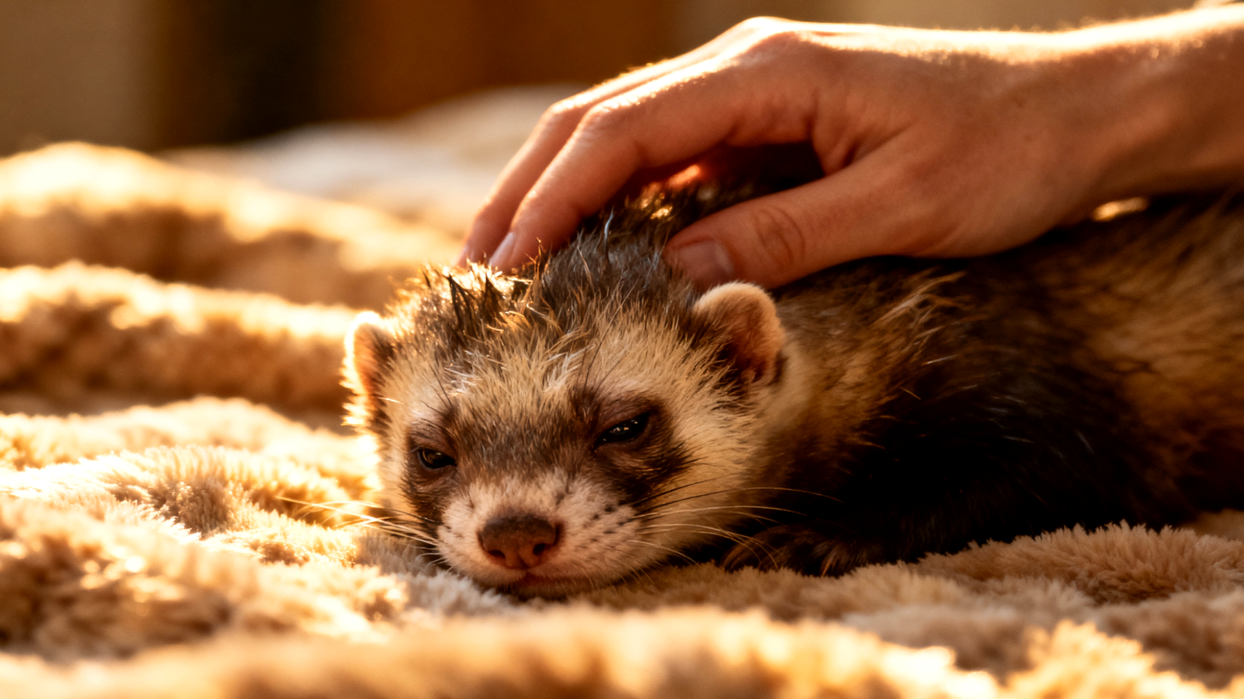 Frettchen zeigen nach einer Kastration oft Verhaltensänderungen und benötigen spezielle natürliche Unterstützung zur Förderung der Heilung und zum Umgang mit hormonellen Veränderungen"