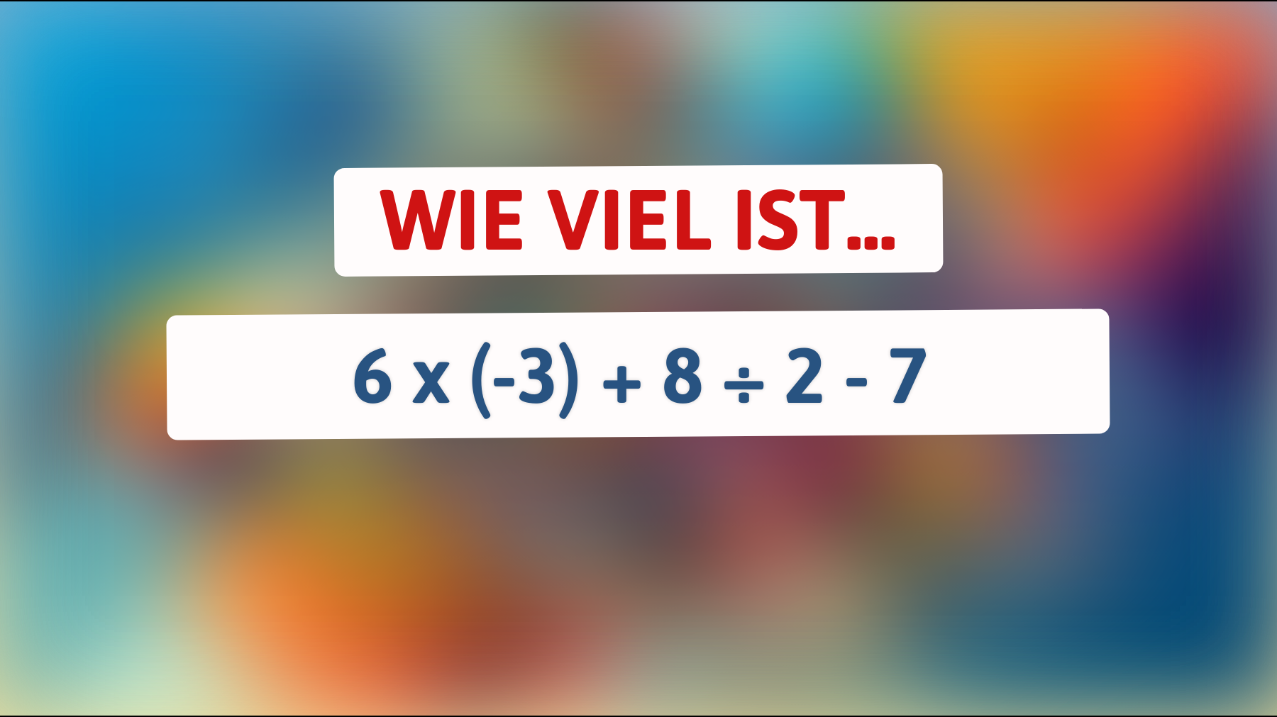Nur 1% der Menschen können dieses mathematische Rätsel lösen: Bist du einer von ihnen?"