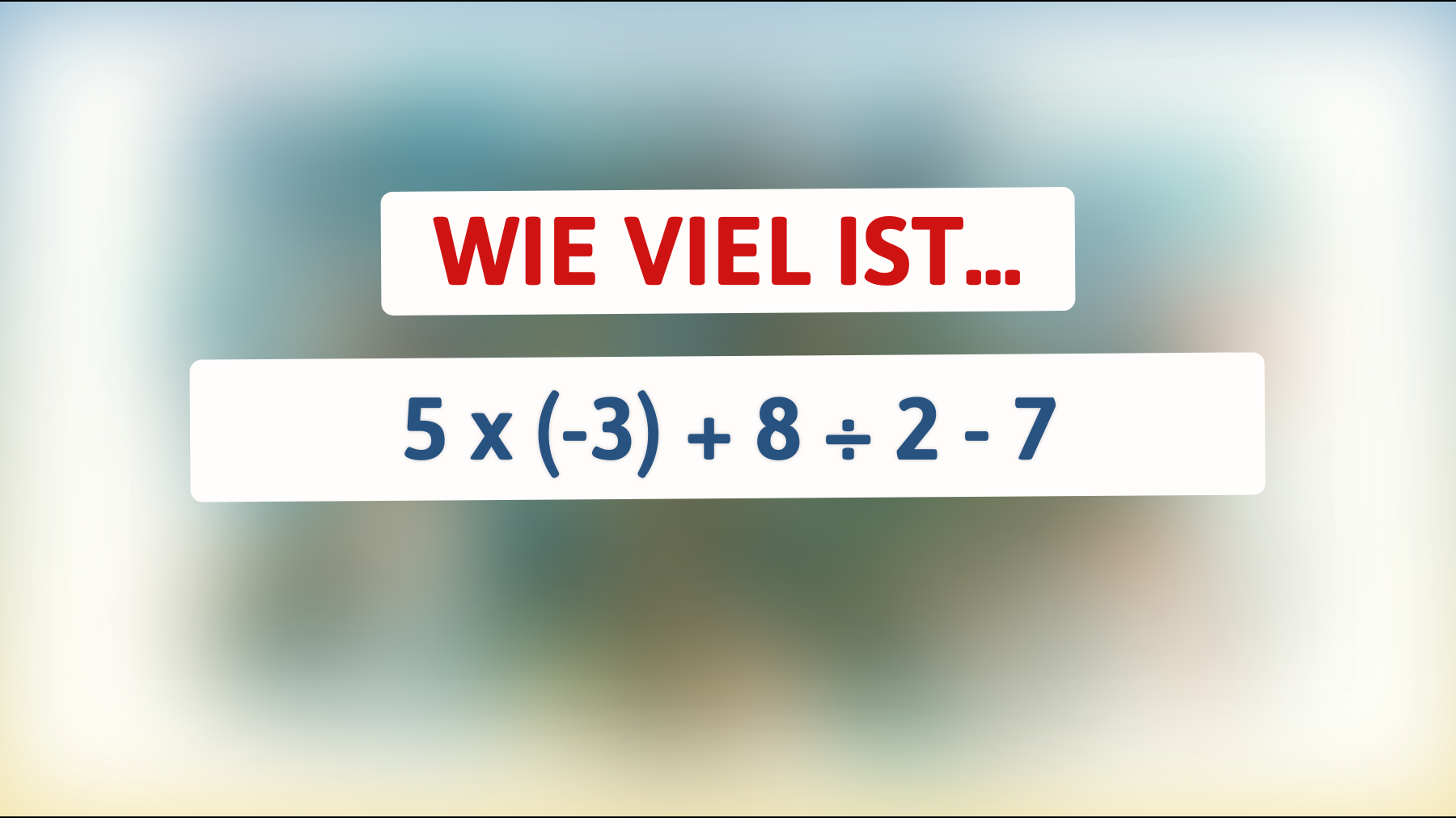 Nur für Superhirne: Kannst du das Resultat dieser faszinierenden Rechenaufgabe knacken?"