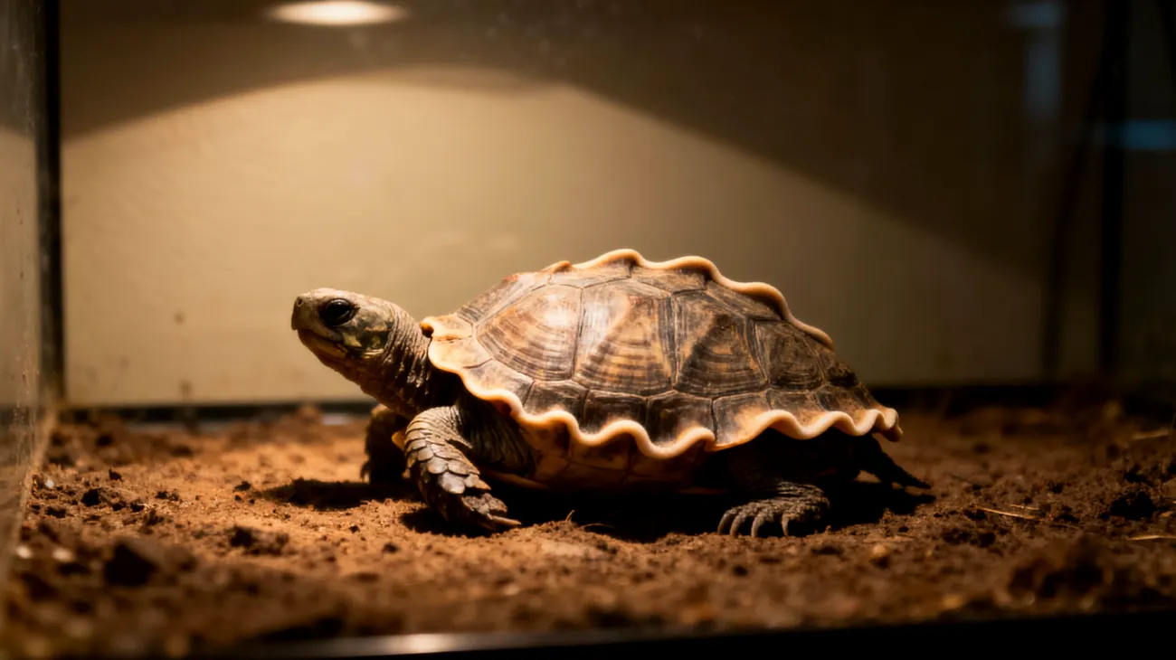 Schildkröten benötigen in der Wohnungshaltung eine ausgewogene Ernährung mit ausreichend Kalzium und UV-Licht, da ihnen natürliche Sonneneinstrahlung und diverse Wildpflanzen fehlen, was zu Panzerdeformationen und Mangelerscheinungen führen kann"